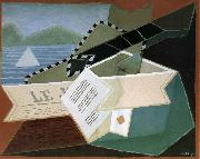 Guitar in front of the sea Juan Gris